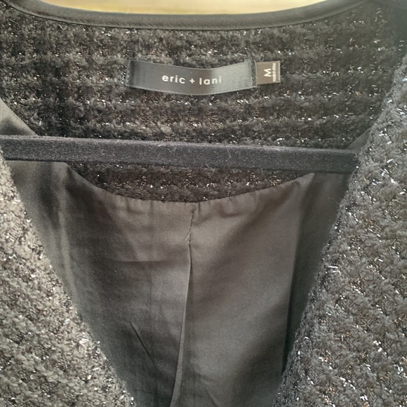 Eric + Lani Black Cocktail Jacket, size M - Picture 2 of 8